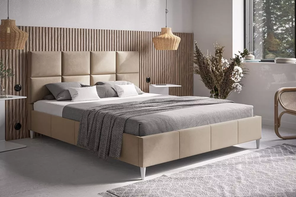 Gulta Lux 1 standard ar stelāžu Guļamvietas platums: 160 cm, Guļamvietas garums: 200 cm, stelāžas tips: koka, · Gaiši br