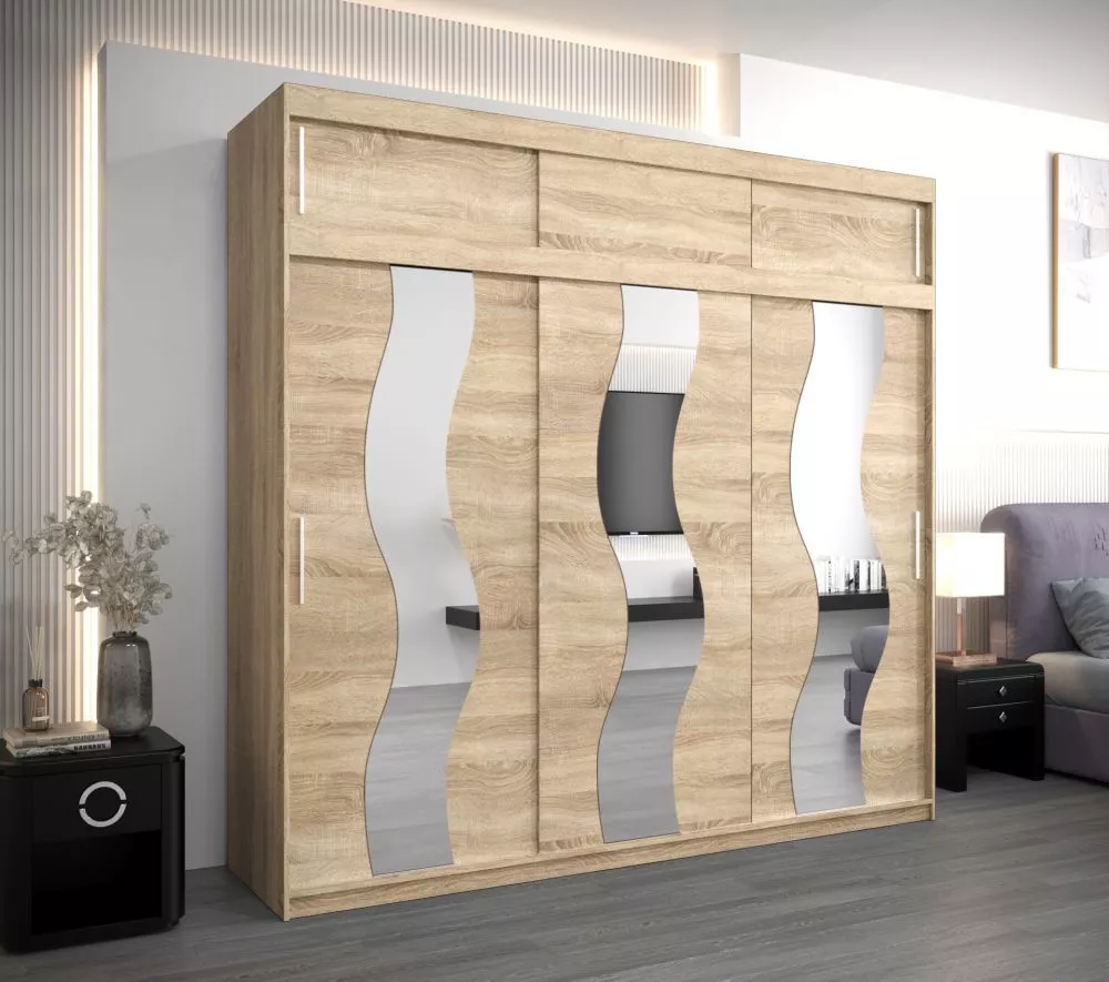 Skapis Sewilla Plus · Sonoma · 250 × 62 × 240 cm