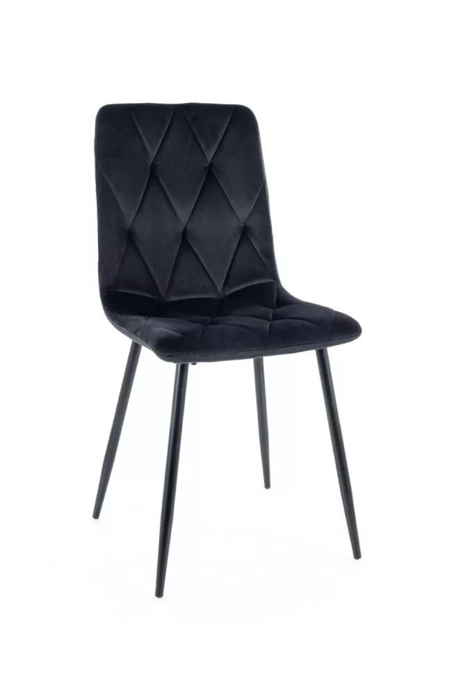 Krēsls Tom Velvet · Melns · 91 × 45 × 52 cm