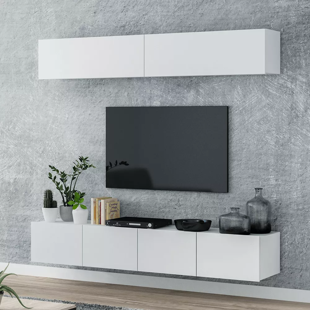 Sekcija Mina 200 · Balts · 200 × 42.5 cm