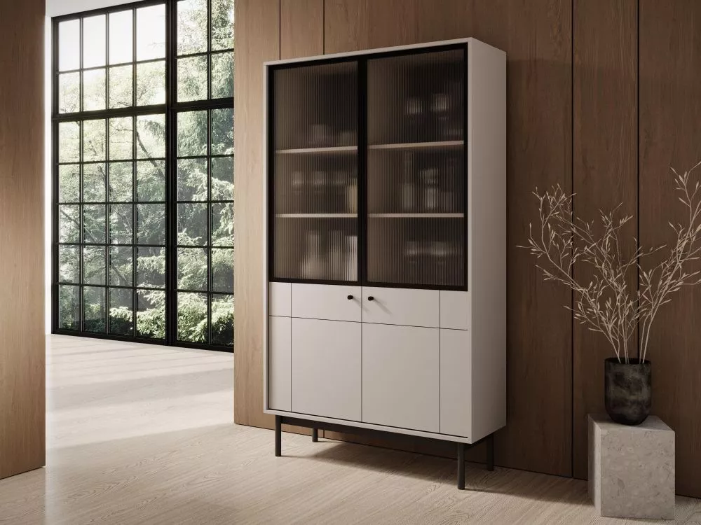 Sekcija Japandi WT104 · Bēšs · 103.5 × 39 × 184.6 cm