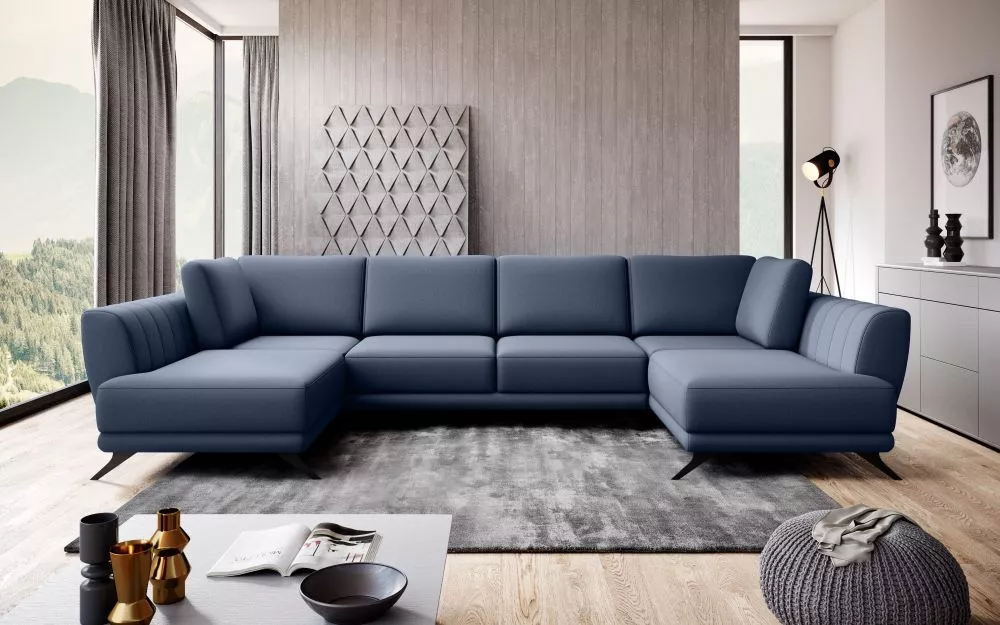 Dīvāns Larco Premium Standard · Zils · 191 × 362 × 90 cm