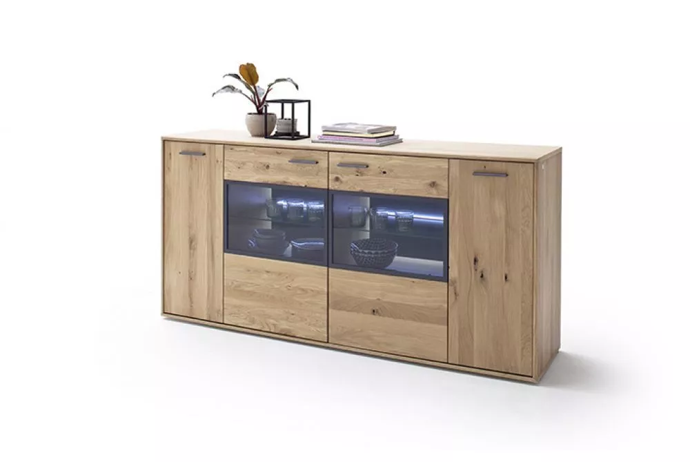 Kumode Portland 01 ar LED · Ozols · 184 × 44 × 90 cm