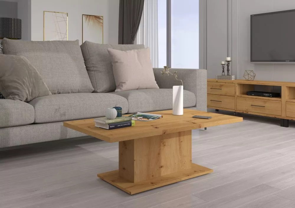 Žurnālgalds Denver Classic · Ozols artisan · 110 × 60 × 43.3 cm