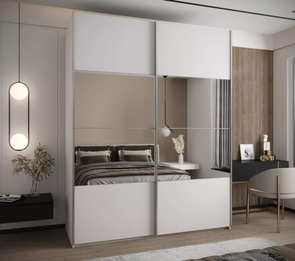 Skapis Lux 4 · Balts · 190 × 61 × 245.5 cm