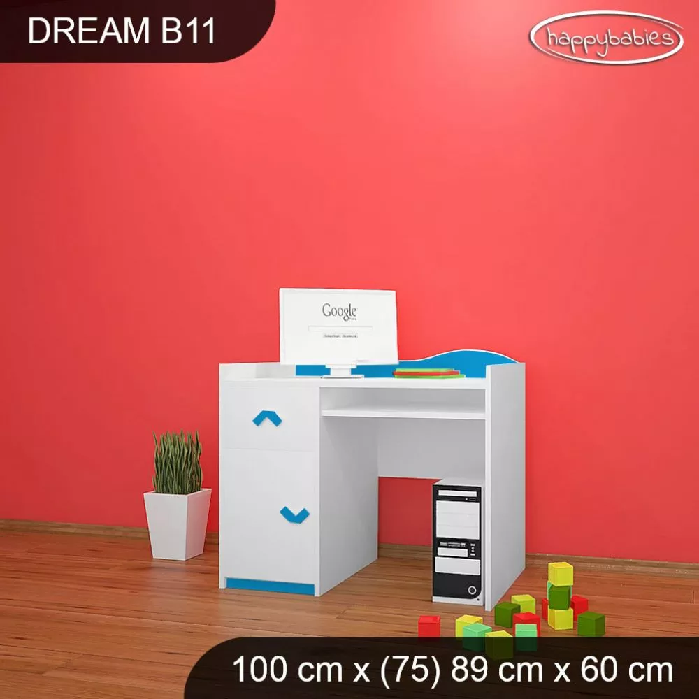 Bērnu rakstāmgalds Dream B11 Maksimālais augstums: 89 cm, · 100 × 75 × 60 cm