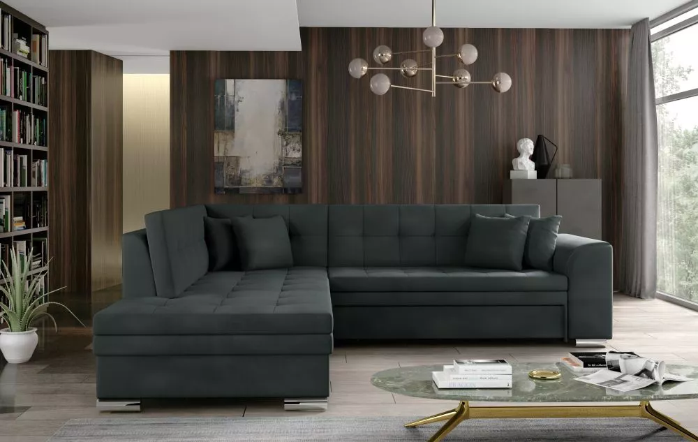 Dīvāns Pieretta Premium Standard · Grafīts · 205 × 260 × 80 cm