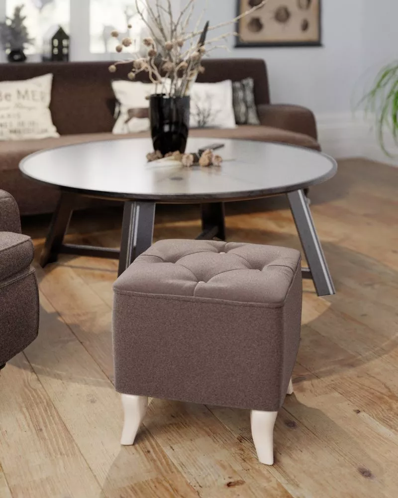 Pufs Uszak P Standard Auduma numurs: Cosmic 800, · Brūns · 47 × 42 × 47 cm