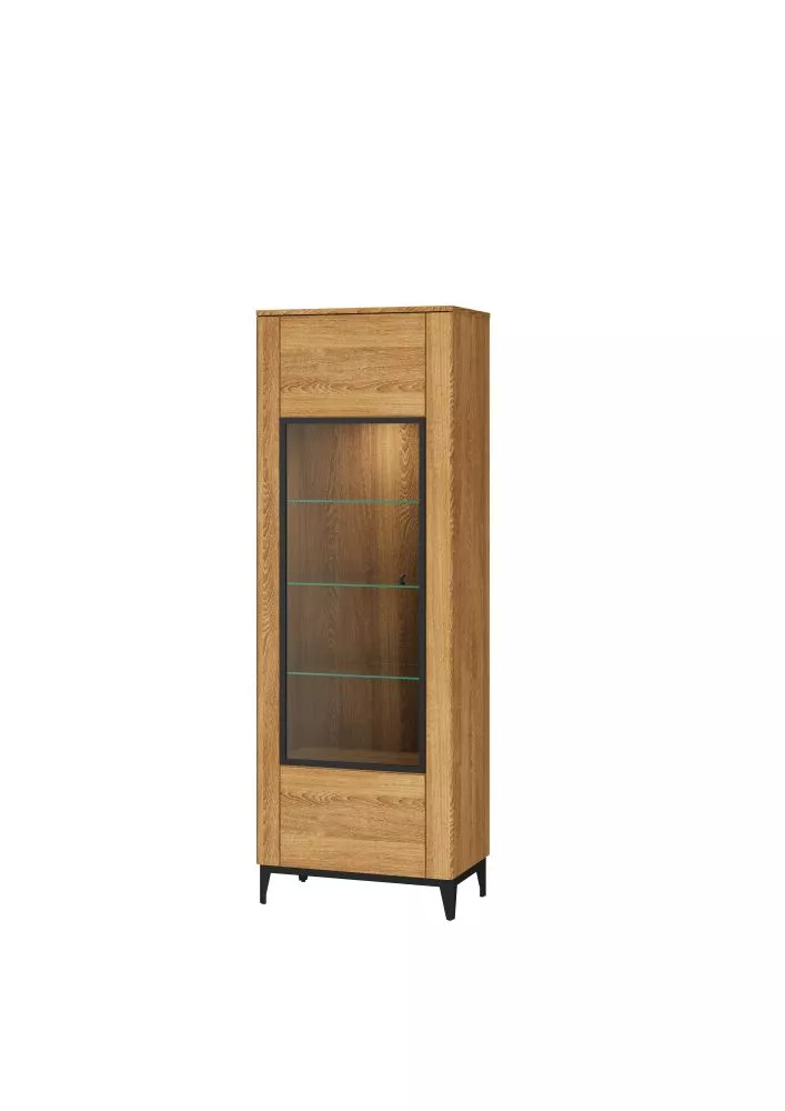 Sekcija Porto 10L ar LED · Ozols · 70 × 42 × 200 cm