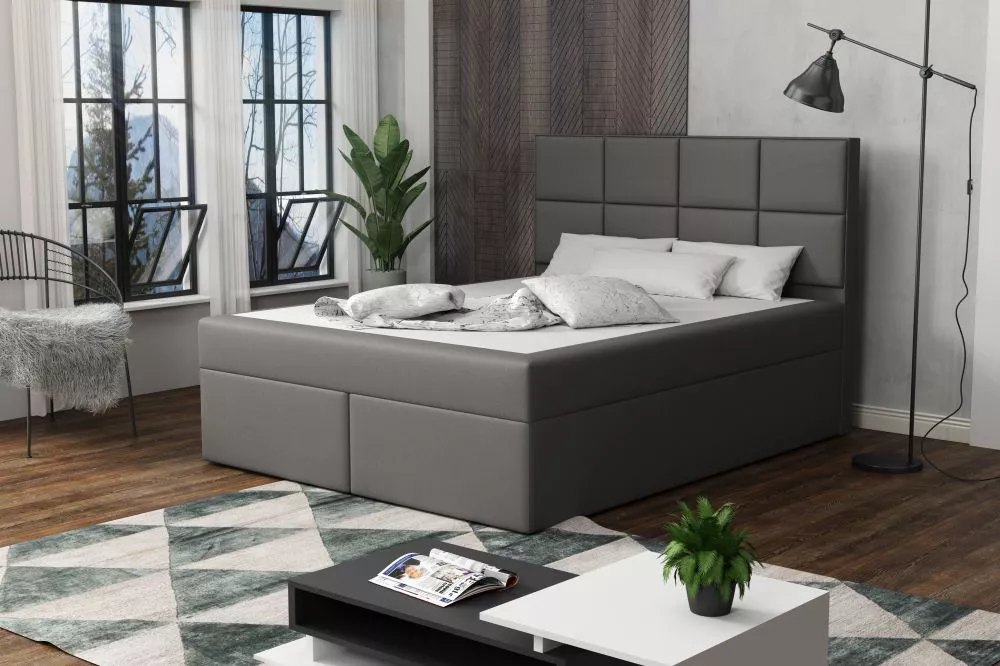 Gulta Besso Eco Standard Guļamvietas platums: 120 cm, Guļamvietas garums: 200 cm, · Tumši pelēks · 122 × 210 × 120 cm
