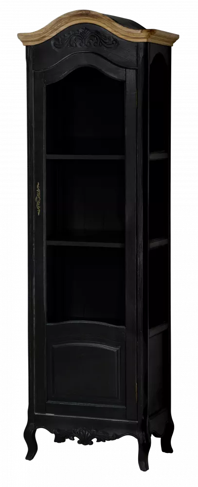 Plaukts Sorrento SO04B · Melns + brūns · 63 × 194 × 39 cm