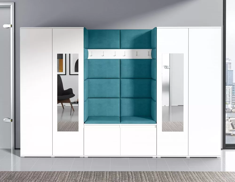 Apavu plaukts Emi 10 Trinity Korpusa krāsa: balts, · 280 × 185 × 40 cm