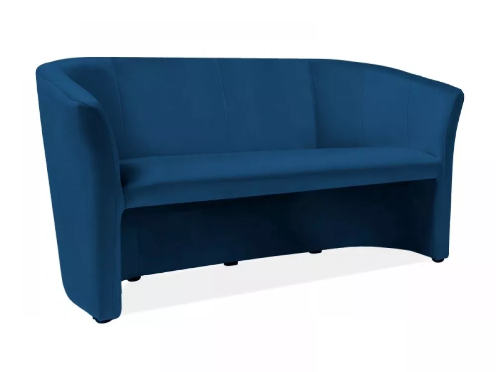 Dīvāns TM - 3 Velvet · Zils · 60 × 160 × 76 cm