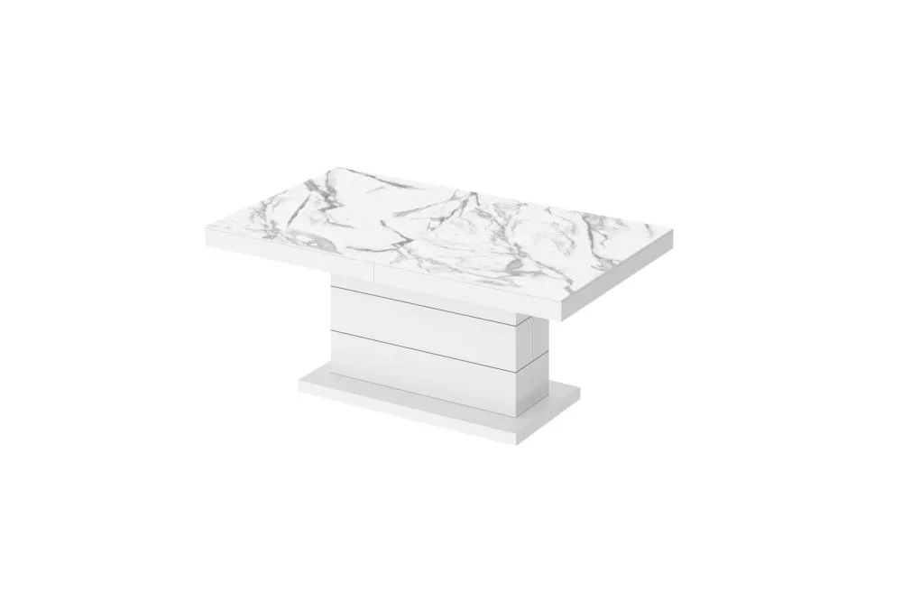 Žurnālgalds Matera Lux Gloss Korpusa krāsa: balts marmors, · 120 × 70 × 50 cm