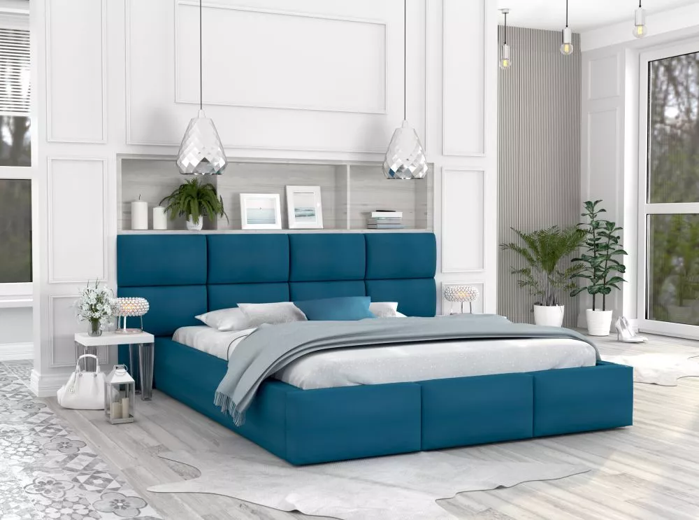 Gulta Denver Premium Standard ar stelāžu Guļamvietas platums: 160 cm, Guļamvietas garums: 200 cm, stelāžas tips: metāla,