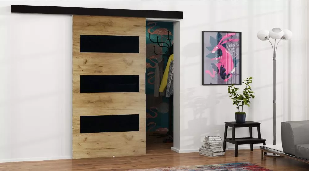 Bīdāmās durvis Malibu M-2 · Ozols craft zelts · 106 × 205 cm