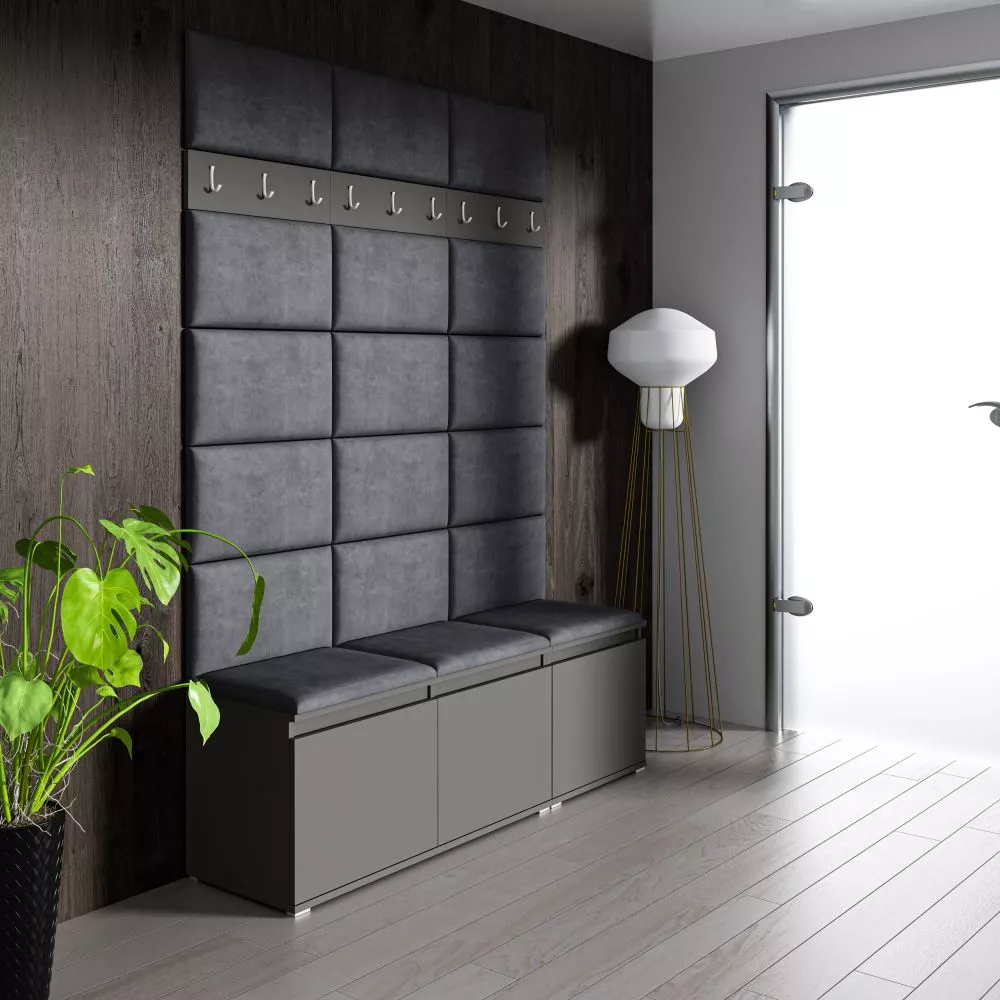 Apavu plaukts Emi 6 Trinity Korpusa krāsa: grafīts, · 150 × 214.5 × 40 cm