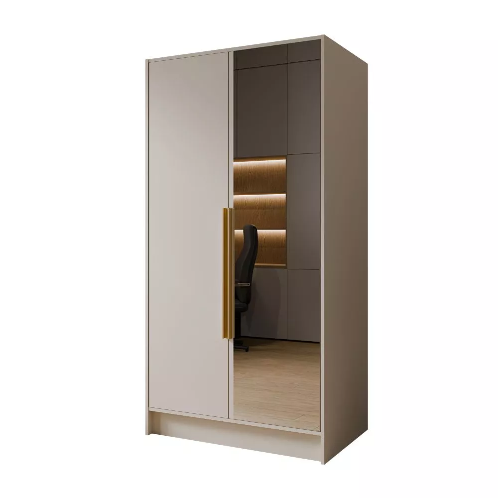 Skapis Lusso 100 · Kašmira · 102 × 51 × 200 cm