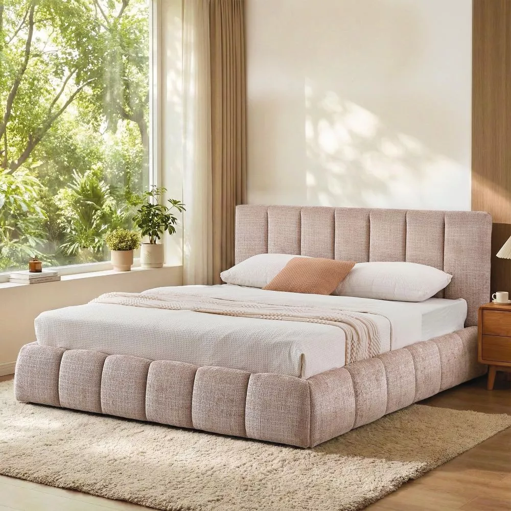 Gulta Daisy 160x200 ar stelāžu Guļamvietas platums: 160 cm, Guļamvietas garums: 200 cm, Apdares materiāls: audums, Ar ve