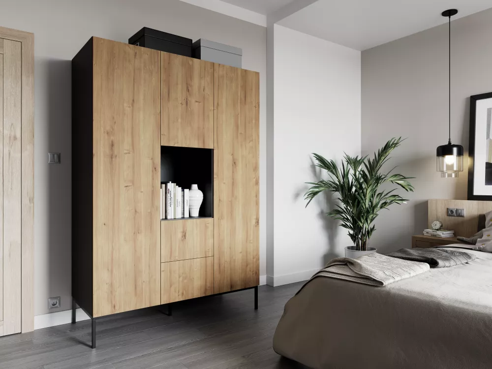 Skapis Lanzzi SZA135 · 135 × 60 × 200 cm