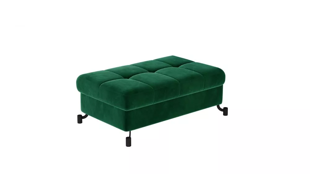 Pufs Lorelle P Standard Auduma numurs: Kronos 19, · Zaļš · 100 × 45 × 70 cm