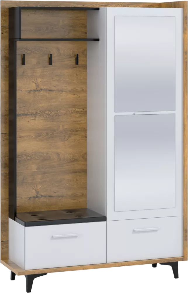 Koridora iekārta Box P3D · 125 × 42 × 195 cm