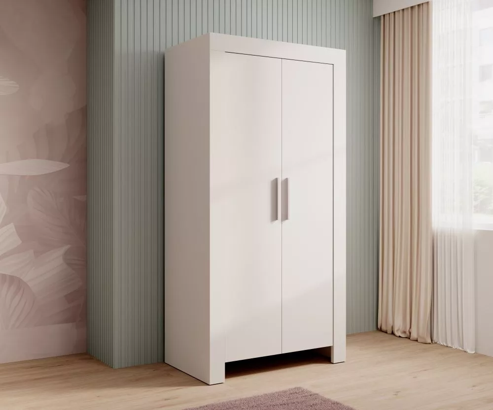 Skapis Cesiro SZ2D · Balts · 100 × 61 × 201 cm