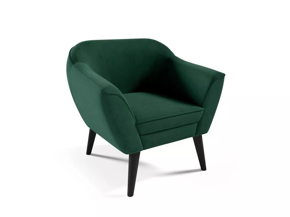 Mīksts krēsls Amelia typ 197 Standard Sēdvietas dziļums: 52 cm, · Zaļš · 80 × 71 × 75 cm