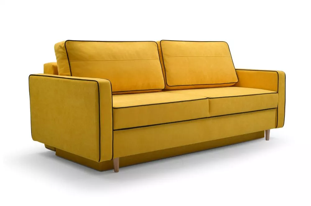 Dīvāns Fasta Standard · Dzeltens · 98 × 213 × 83 cm