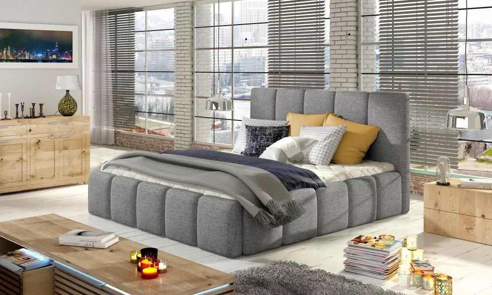 Gulta Edvige Basic standard ar stelāžu Guļamvietas platums: 180 cm, Guļamvietas garums: 200 cm, stelāžas tips: koka, · G