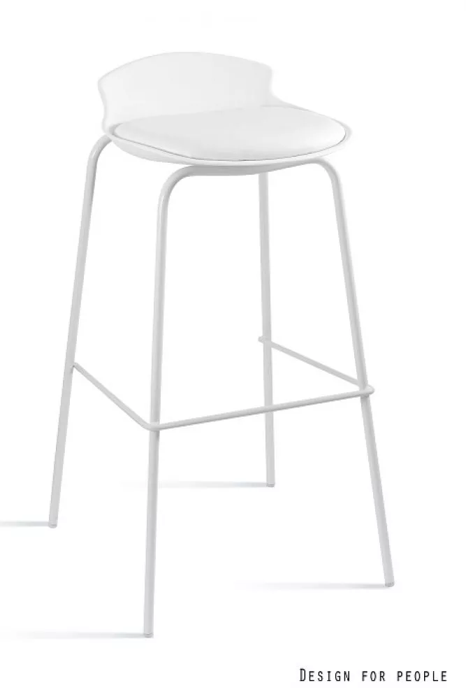 Krēsls Duke White · Balts + balts · 86 × 41 × 47 cm