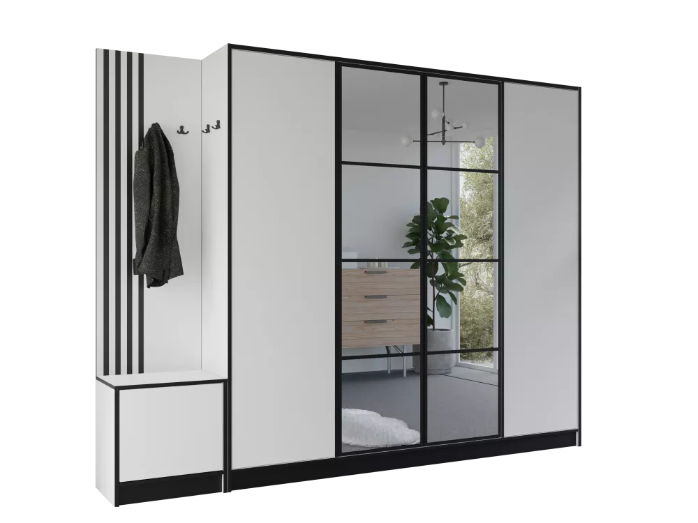 Koridora iekārta Eden Plus 15 · Balts · 259.6 × 39 × 205 cm