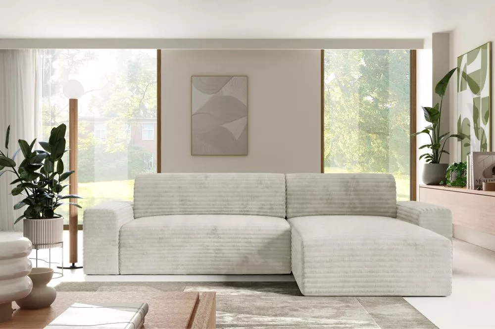 Dīvāns Vivaio L standard · Krēms · 185 × 300 × 82 cm