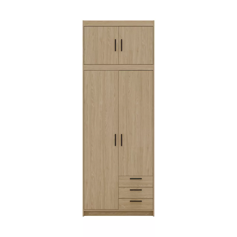 Skapis Elena 2D Premium · Ozols · 89.7 × 53 × 245.5 cm