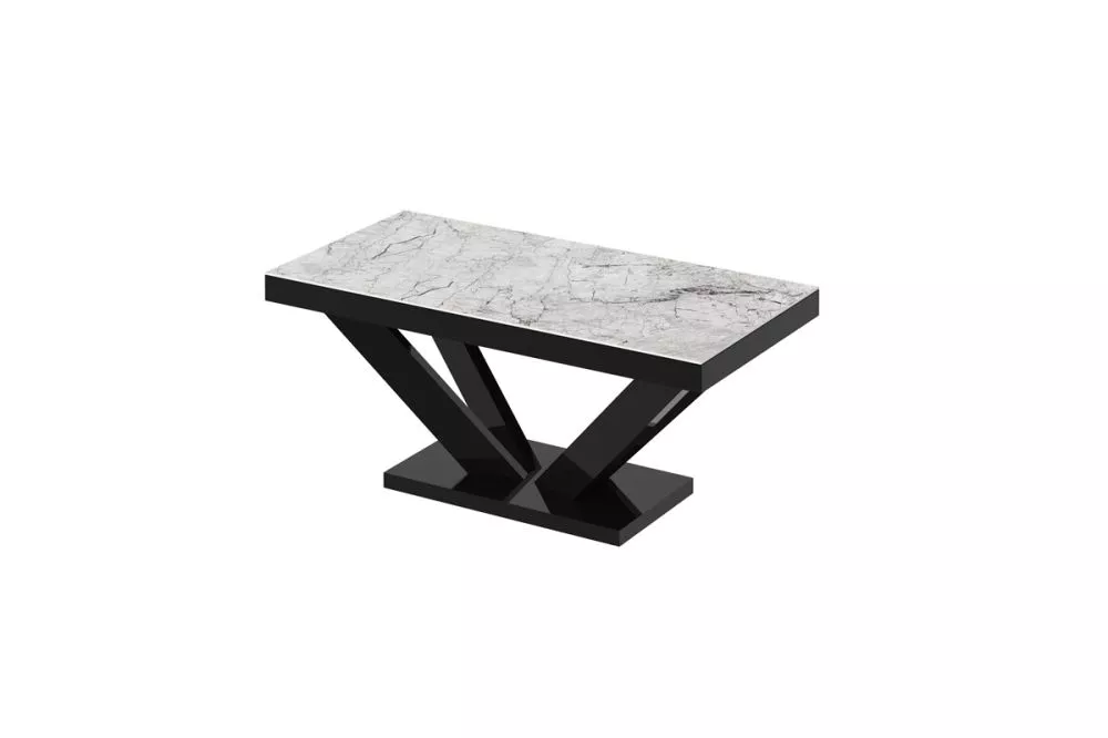 Žurnālgalds Viva 2 Mini Gloss Korpusa krāsa: balts akmens, · 120 × 60 × 50 cm