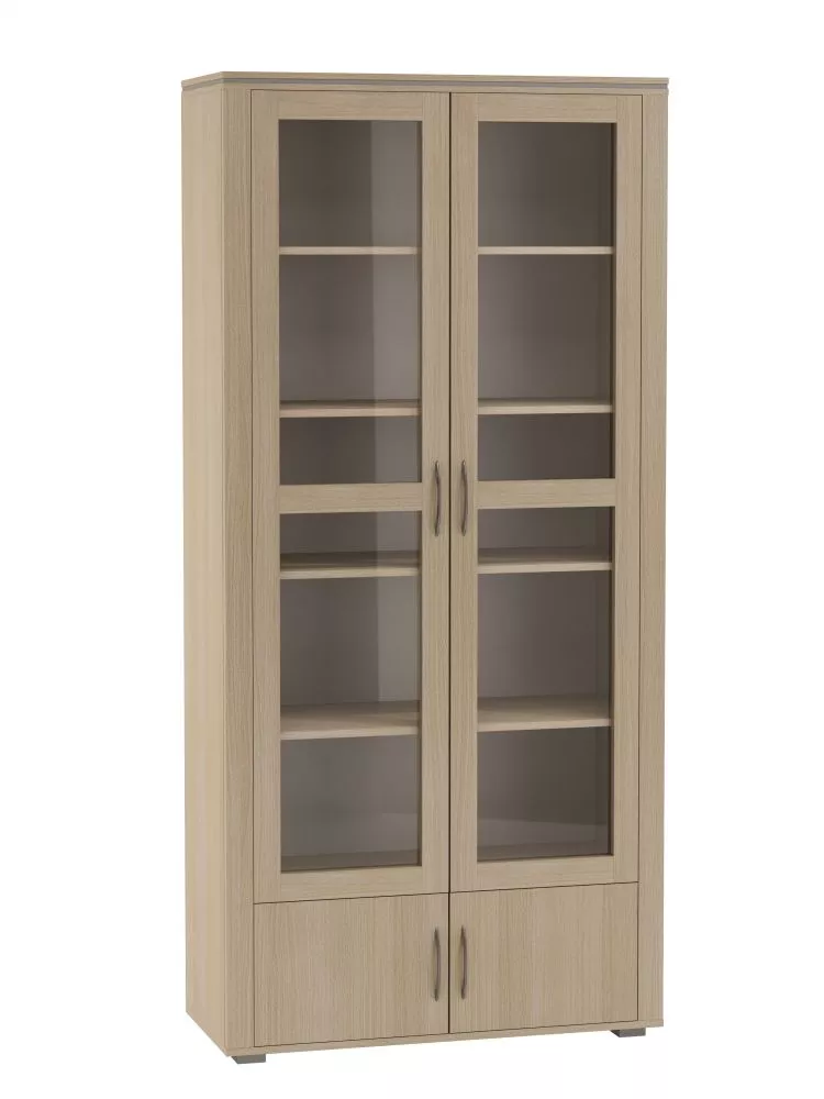Grāmatu skapis Anna A-2DW · Eiropas ozols · 96 × 41 × 205 cm