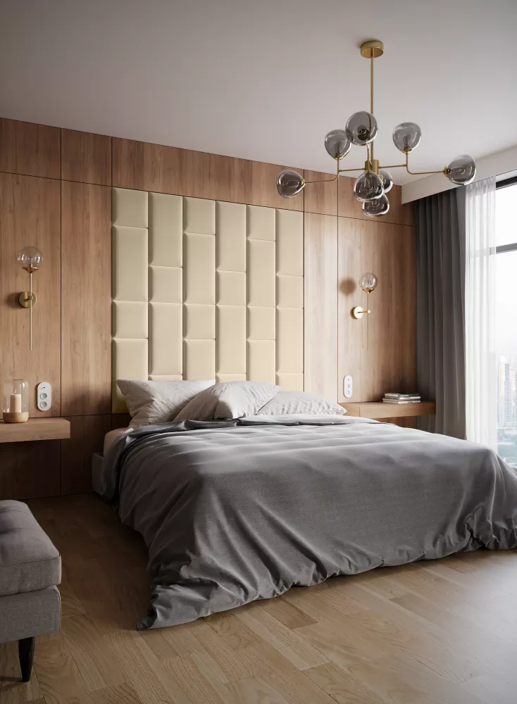 Panelis Quadratta 180x180 · Gaiši brūns · 180 × 180 cm