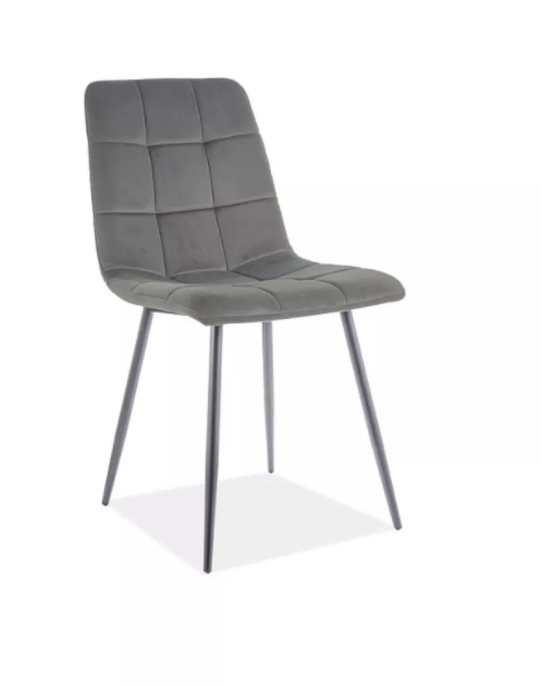 Krēsls Mila Matt Velvet · Pelēks · 86 × 45 × 41 cm