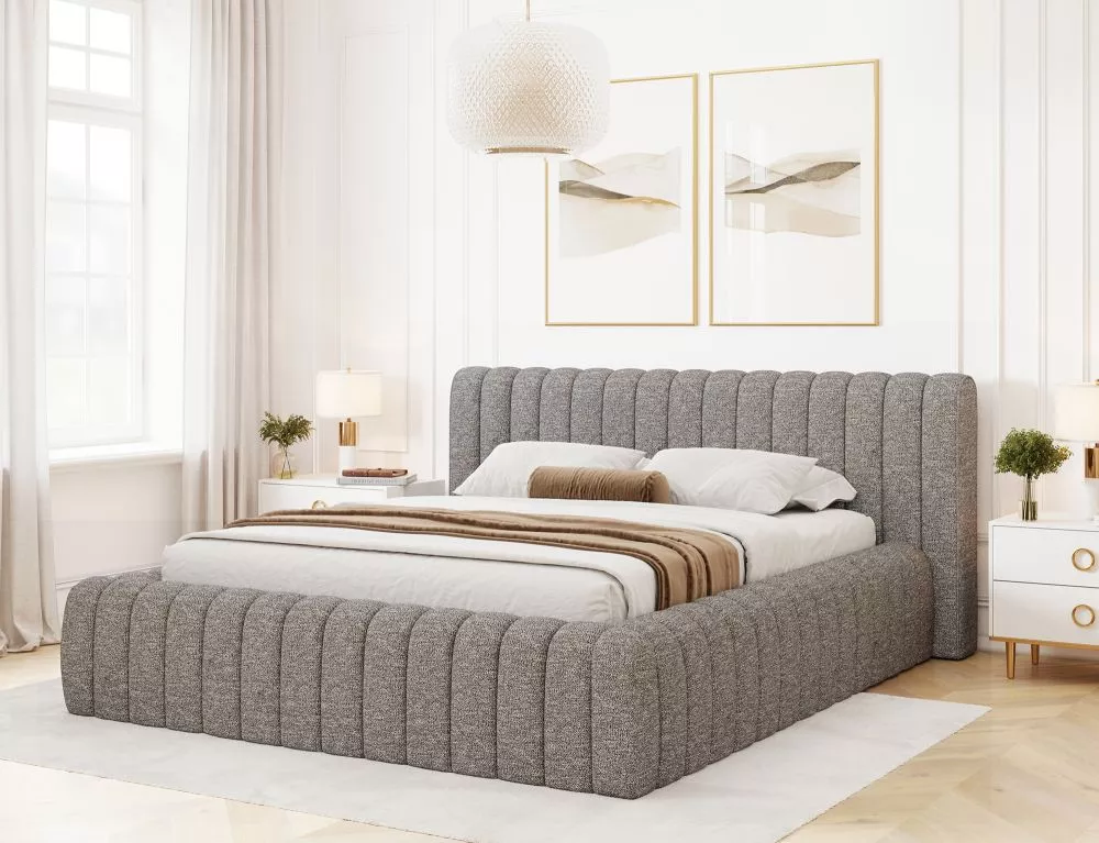 Gulta Carilla Standard ar stelāžu Guļamvietas platums: 160 cm, Guļamvietas garums: 200 cm, stelāžas tips: metāla, · Tumš
