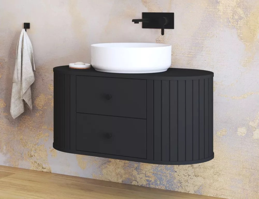 Vannas istabas skapītis Venezia SU Basic · Melns · 95.4 × 45 × 48.4 cm