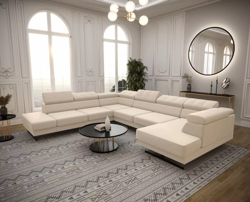 Dīvāns Emporio Max 2 Standard · Gaiši bēšs · 300 × 350 × 79 cm