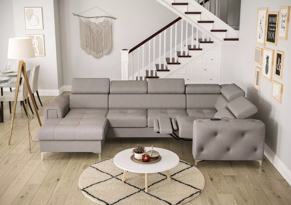 Dīvāns Orion Max 3 Relax standard · Pelēks · 185 × 325 × 78 cm