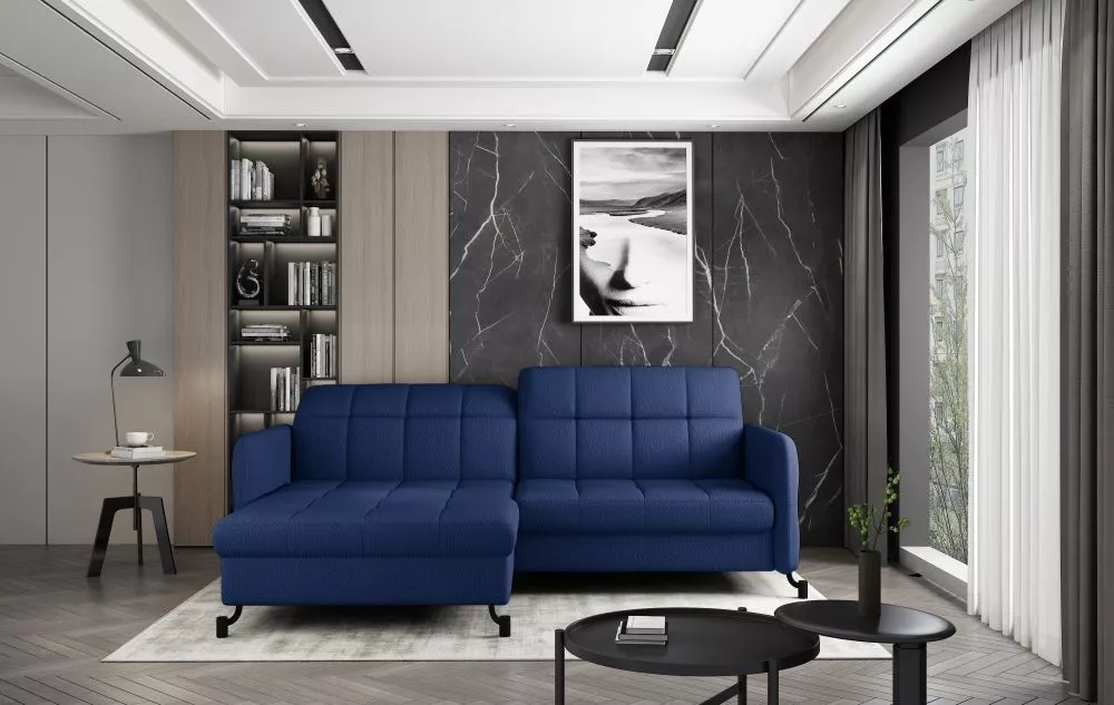 Dīvāns Lorelle Relax standard · Tumši zils · 160 × 225 × 105 cm