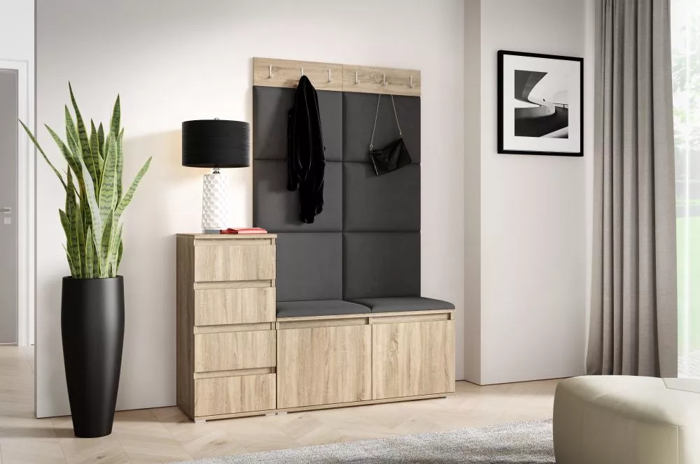 Apavu plaukts Emi 34 Trinity Korpusa krāsa: sonoma, · 130 × 184.5 × 40 cm
