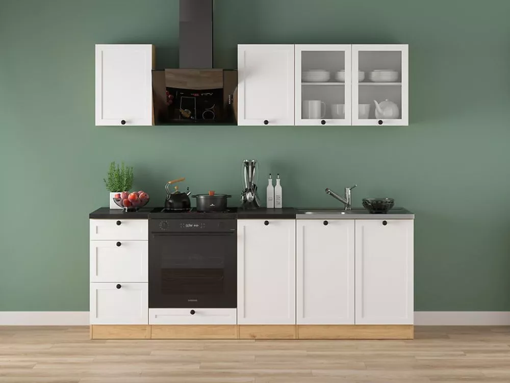 Virtuves komplekts Junona Line 220 Glass Materiāls : MDF + LKSP plātne,