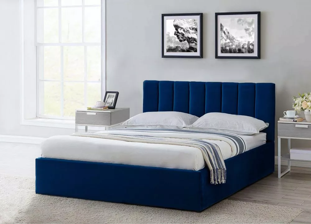 Gulta Malibu Standard ar stelāžu Guļamvietas platums: 140 cm, Guļamvietas garums: 200 cm, stelāžas tips: metāla, · Zils 