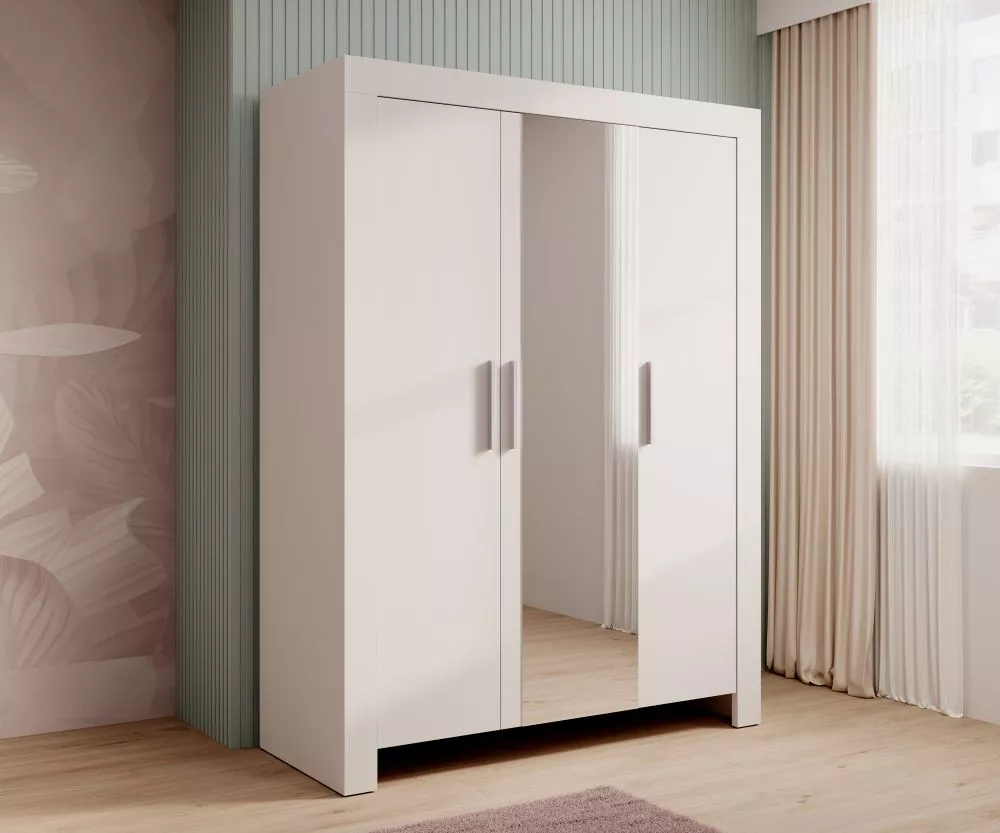 Skapis Cesiro SZ3D · Balts · 150 × 61 × 201 cm