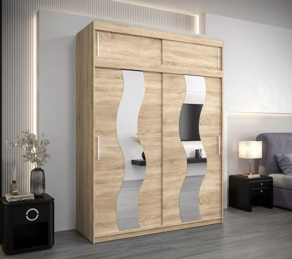Skapis Sewilla Plus · Sonoma · 180 × 62 × 240 cm