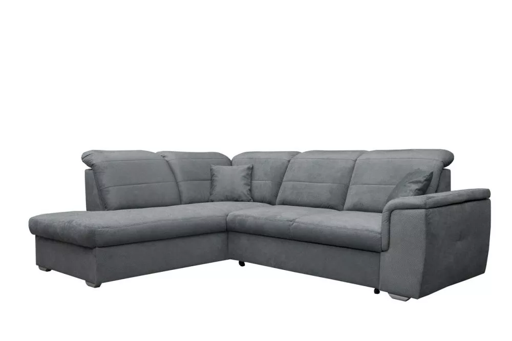 Dīvāns Bergamo L Corner standard · Pelēks · 203 × 261 × 87 cm