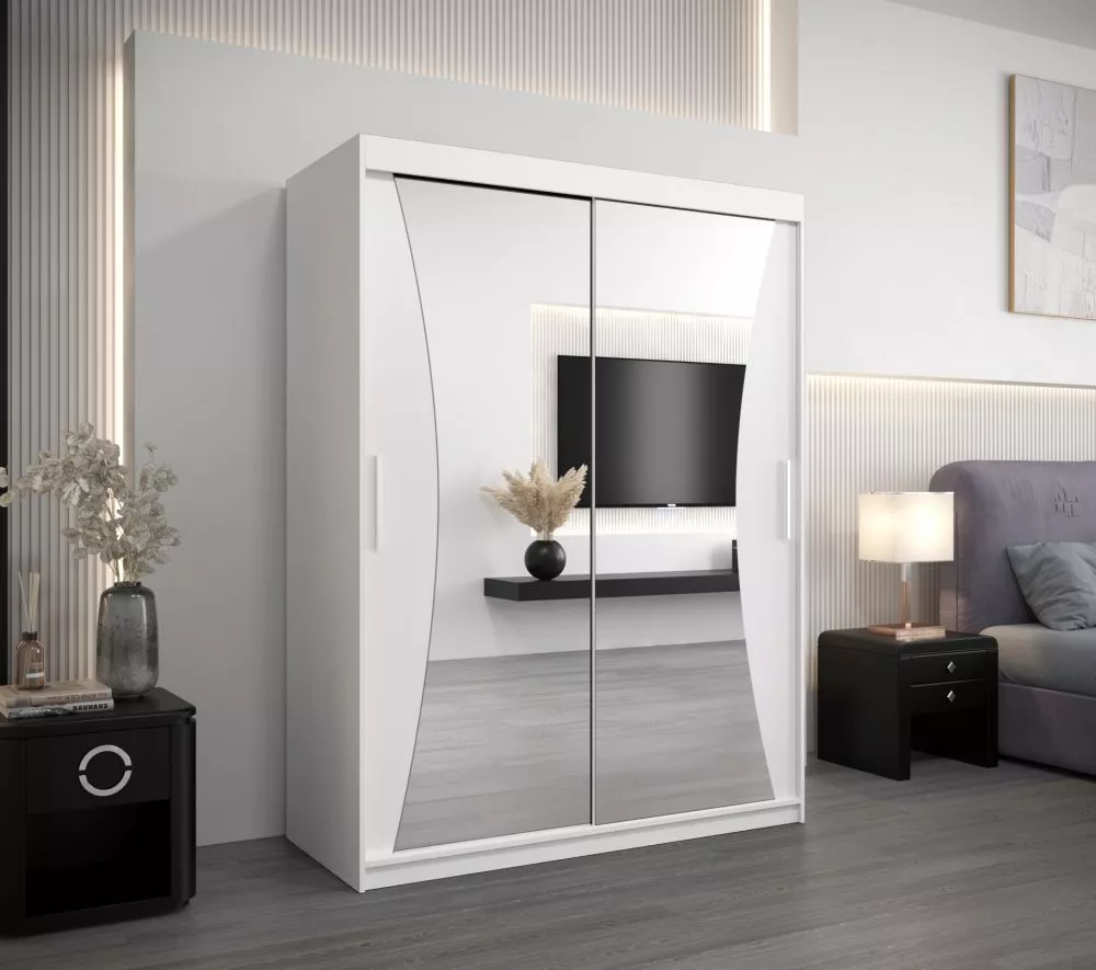 Skapis Monaco · Balts · 150 × 62 × 200 cm